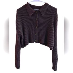URBAN OUTFITTERS Crop Top Cardigan Sweater